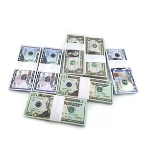 Inne świąteczne materiały imprezowe 2023 Fałszywe pieniądze banknot 5 10 20 50 100 dolar realistyczne bary zabawek Kopiuj film walutowy faux dhgww