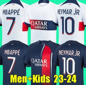 22 23 24 Soccer Jerseys Mbappe Sergio Ramos Fabian Psgs Maillots de Foot Vitinha Top Thailand 2023 2024 Football Shirt Hakimi Camiseta Futbol Men Kid Kit Kit