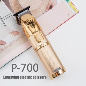 Hair Trimmer Professional Haircut Pop Barbers P700 Oil Head Electric Hair Clippers Golden Carving Scissors Electric Shaver Hair Trimmer 230720