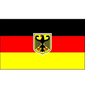 90 150cm German State Ensign Flag - Vivid Color and UV Fade Resistant - 100% Polyester Germany Eagle Banner with Brass Grommets206H