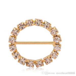 100 teile/los 20mm Runde Strass Kristall Pin Broschen 14mm Bar Einladung Band Stuhl Abdeckungen Slider Schärpen Bögen Schnallen L3099255C