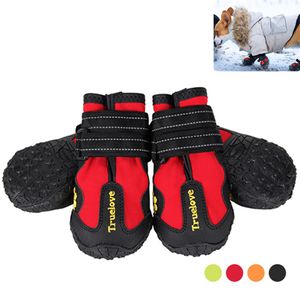 Truelove Scarpe per cani da esterno Pioggia impermeabile Scarpe antiscivolo per cani Stivali da neve Scarpe da ginnastica per cani Scarpe per tutte le stagioni Szapatos Para Perro LJ1791