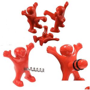 Openers Funny Happy Guy Beer Bottle Opener Red Wine Plug Crockscrew Creative Bar Tool Kitchen Drop Delivery Home Garden Dining Dhmei