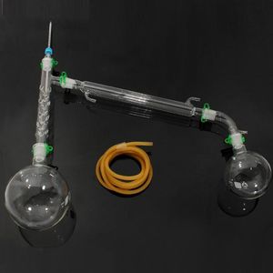 Labglasvaror Soxhlet Extractor Condenser Set med 24 29 1000 ml platt bottenkolv 40 38 Tube Distillation Lab School Supply234h