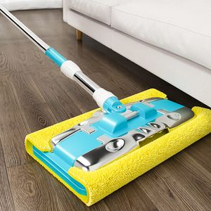 Mops JOYBOS Wet Morsetto di alta qualità Mop Panno in microfibra Piastrelle in legno Pavimento Rotante a 360 ° Polvere Piatto Pigro Grande Fisso 230721