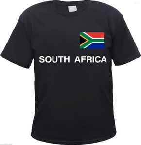 Mäns T -skjortor Sydafrika T -shirt - Flaggtryck S till 3XL Black Cape Town