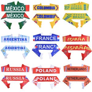 Home Decor Russia World Cup 2018 Football Fans Scarf Soccer Fan Scarf National Team Scarf 32 Countries Mexico Colombia F Flag Bann286I