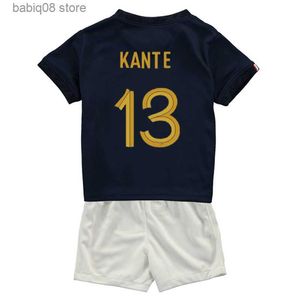 ファントップスティー2023 MBappe Giroud Griezmann Kids Kit Soccer Jerseys National Team 23 23 Kante Benzema Dembele Home Away Goalkeeper Child Suit Football Shirts T230720