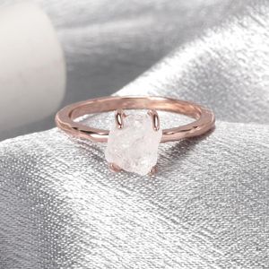 Cluster-Ringe, handgefertigt, böhmischer Schmuck, Geschenk, Kristall, Naturstein, Quarz, klarer Ring, Strass, niedlicher Finger, Hochzeit, Verlobung