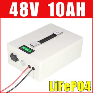 48 В 10AH LIFEPO4 Аккумулятор на длительный срок службы Super Electric Bike Litrium Ion Actulet Waterpropecing ЖК -дисплей