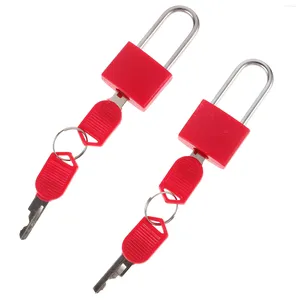 Smyckespåsar 2 Uppsättningar av små hänglås bagagelås med nycklar Dagboksäkerhetsskydd