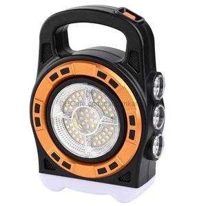 Utomhus camping vandring bushcraft tält led lykta bärbar vattentät USB -laddningsbar lampljus solladdning cob spotlight tält hängande lyktor