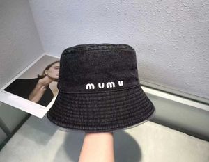 Cowboy Miu Letter Fisherman Hat Female Designer Beanie Cap 2023 New High end Foreigner Sunscreen Bowl Cap Foreigner Hat