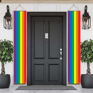 Flagi banerowe 180 cm Rainbow Flag Culelets LGBTQ Gay Pride Ganrzy Wiszczenia Outdorek Dekoracje Flagi Lesbijki Wystrój ślubu Banner 230720