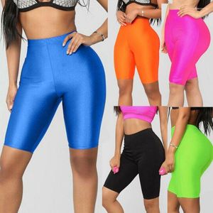 Shorts femininos FRD2Y Elastano Sólido Sem Costura Meias-calças Macias para Treino Roupas de Fitness Calças de Ioga Roupas de Academia Ótima Elasticidade