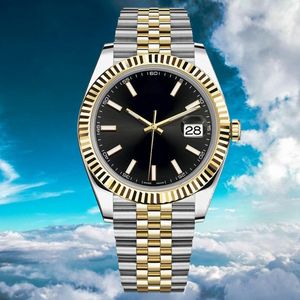 Mens Automatic Diamond Watch Swiss Movement Watches 36/41mm full rostfritt stål lysande vattentät rosa 28/31mm kvinnor titta på par stil klassiska armbandsur