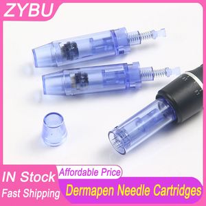 Professionelle Dr. Derma Pen A1 Micro Needling 12 Pin Spitzen Edelstahl Kunststoff Dermapen Nadeln Nano Patrone MTS Kopf Bajonett Nadel 50 Stk