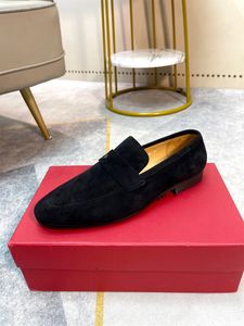 Super Designer Herren Kleid Schuhe Loafer flaches Leder Oxfords schwarze Flats echtes Leder Low Heel Hochzeit Party Casual Walking mit Kastengröße 38-45