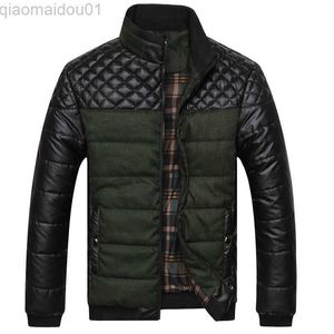 Heren Jassen Heren Winter Donsjassen Warme Parka's Mannelijke Opstaande Kraag Winterjassen Slim Fit Casual Winterjassen Goede kwaliteit Warme Parka's L230721