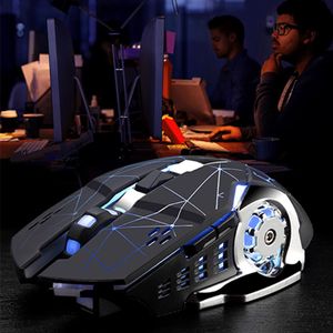 Kabellose Maus, leuchtende Gaming-Maus mit optischem 2 4G-Empfänger, 2400 DPI, leise, kabellose Maus für Computer, PC, Laptop, Deskt310q