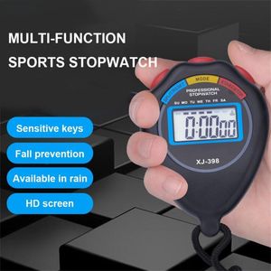 Kök Timers Multifunktion Digital Sports Timer Professional Stopwatch Handhållen Portable Outdoor Running Chronograph Stop Watch 230721