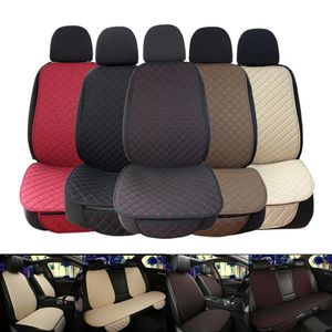 Large Size Flax Car Seat Cover Protector Linen Front or Rear Seat Back Cushion Pad Mat Backrest for Auto Interior Truck Suv Van237G