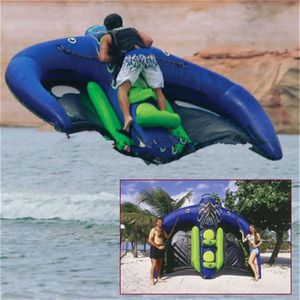 Andra sportvaror 3x2 8m Uppblåsbar surfbräda Fly Fish Flyfish Flying Manta Ray Stringray Towable Kite Tube Banana Boat For259a