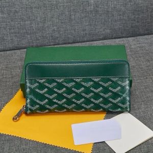 Goyard Geldbörsen Geldbörsen Kartenhalter Designer-Geldbörse für Herren und Damen Matignon Großer langer, durchgehender Reißverschluss Damen-Kalbsleder-Papiergeldbörse Herren-Clutch-Tasche 20 cm