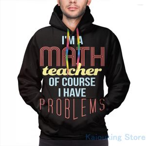 Herren-Kapuzenpullover, Herren-Sweatshirt für Damen, lustiger Mathe-Lehrer-Aufdruck, lässiger Kapuzenpullover, Streetwear