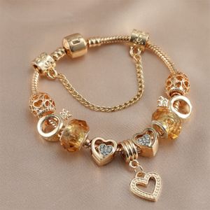 2023 arrival charm pendant for new diy color -plated k frashion love european and american ladies exquisite gold bracelet