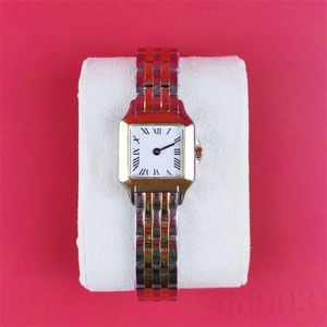 Watch Watch Womens Designer Watch Waterproof Holiday Gift Montre de Luxe زوجين Quartz Square Dial