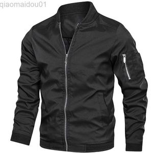 Kurtki męskie 2023 Kurtka Mężczyzn Casual Army Autumn Mens Kurtki i płaszcze Casual Mens Jackets Plus Size Sportswear Kurtka Bomber L230721