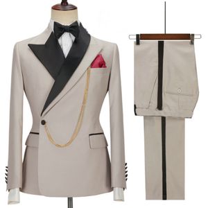 Ternos masculinos Blazers 2023 Últimos designs Conjunto de ternos masculinos de luxo Ajuste fino Padrinhos Noivo Vestido de noiva Smoking Traje Homme Mariage 2 PCSBlazerPants 230720