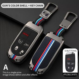 Capa de chave Fob Jeep Renegade Compass Grand Cherokee Para 300C Wrangler Dodge Car Accessaries Keychain2344