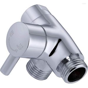 Kitchen Faucets G 1/2 3 Way Shower Arm Diverter Valve Handheld Showerhead Universal Durable Modern Tool Brass Connector Bathroom Adapter