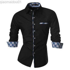 Men's Casual Shirts jeansian Spring Autumn Features Shirts Men Casual Jeans Shirt New Arrival Long Sleeve Casual Male Shirts Z020 L230721