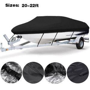 Inflatable Floats & Tubes Yacht Boat Cover 20-22FT Barco Anti-UV Waterproof Heavy Duty 210D Cloth Marine Trailerable Canvas Access275q