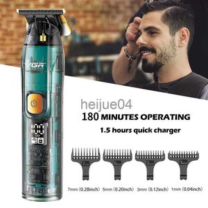 Clippers Trimmers VGR Professional Hair Clipper Hair Trimmer dla mężczyzn Brody Trimer Electric Electr Włosy Cutowanie Hine Elektr Elektrochroniarz X0728