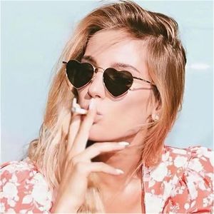 Sunglasses Fashion Heart Shaped Women Lovely Driving Shades High Quality Spring Hinges Polarized Sun Glasses For