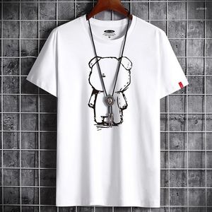 Men's T Shirts Shirt For Men 2023 Clothing Fitness White O Neck Anime Man T-shirt Male Oversized Tops T-shirts Goth Punk