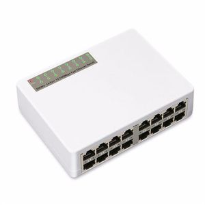 16 포트 빠른 이더넷 LAN RJ45 VLAN 10 100MBPS 네트워크 스위치 스위처 허브 데스크탑 PC236X