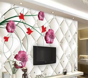 Wallpapers Decorative Wallpaper Convolvulus Rattan Background Wall Painting
