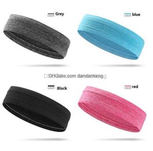 Açık Spor Tenisi Koşu Saç Bandı Düz ​​Renk Fitning Head Bandı Unisex Egzersiz Bisiklet Kafa Baş Band Erkek Kadınlar Egzersiz Ter Bandı Çalıştır