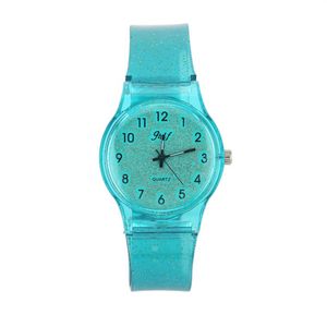 JHlF Brand Korean Fashion Simple Promotion Quartz Ladies Watches Casual Personality Student Womens Light Blue Girls Watch Wholesal220q