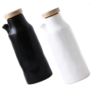 Servis uppsättningar 2 datorer Sojasås Satsment Container Sushi Ceramic Pot Vinegar Holder Delicate Bottle Ceramics Home Oil