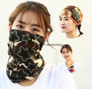 Outdoor Cycling Face Bandana Cartoon Neck Gaiter bike motorcycle riding Maschera protettiva adulto uomo donna Sciarpa magica Caldo turbante in pile spesso