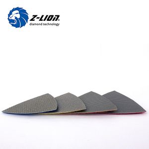 Tang Zlion 75mm Triangular Diamond Polishing Pads Electroplated Sanding Pad for Multi Tool as Fein Multimaster Dremel Renovator