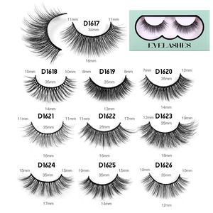 3d Natural Faux Mink Eyelashes False Lashes Weightless Fluffy Wispy Crisscross Eye Lash Extensions Soft Reusable Cruelty Free