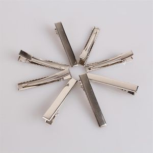 Neue Frauen 200 Stück / Los Neue Zinkenspangen Broschenclips Finden Krokodilklemmen Krokodilklemmen 45 mm DIY Haarspangen Shippin262l