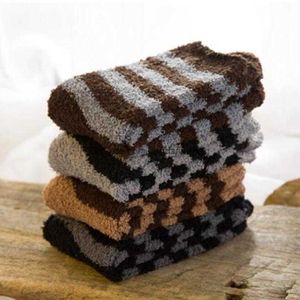 Hot soft Cozy Cashmere Socks Men Winter Warm Sleep Bed Floor Home Fluffy sock terry fleece male sports snow socks